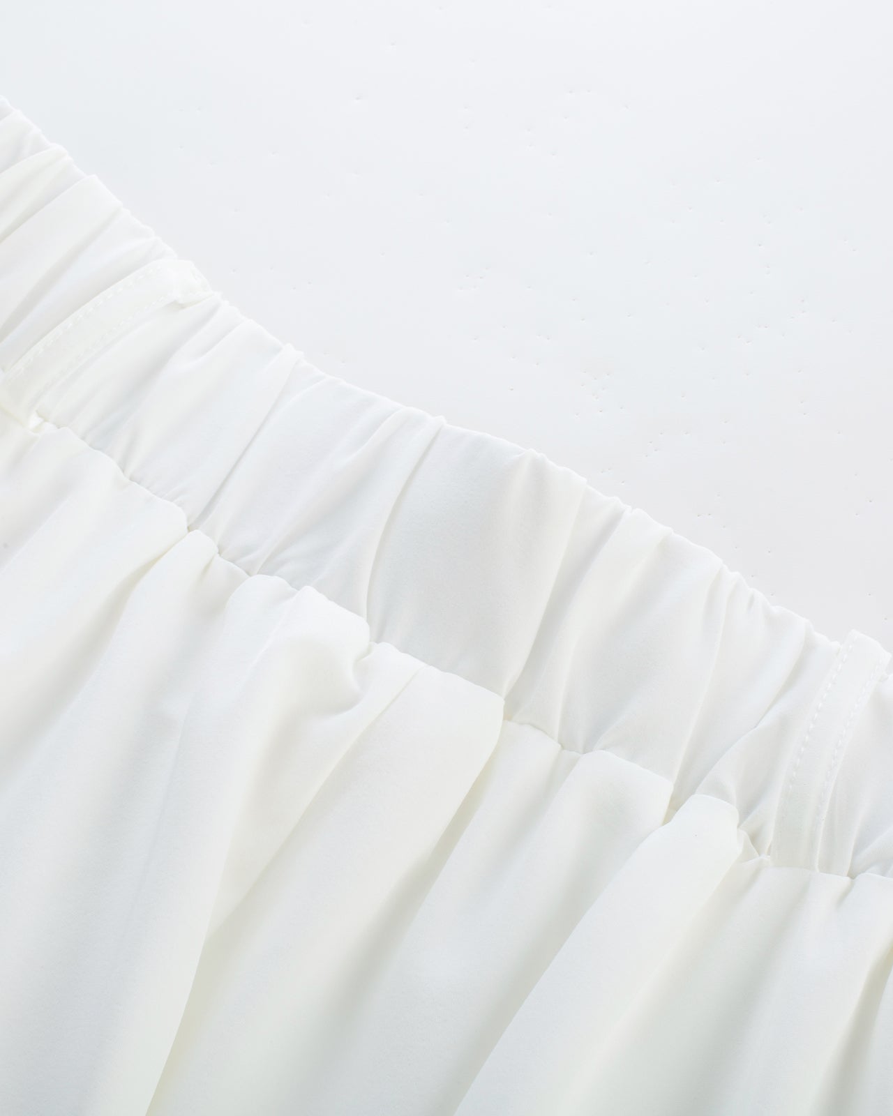 belle poque Swing Skirt with Belt Elastic High Waist Buttons Decorated Skirt