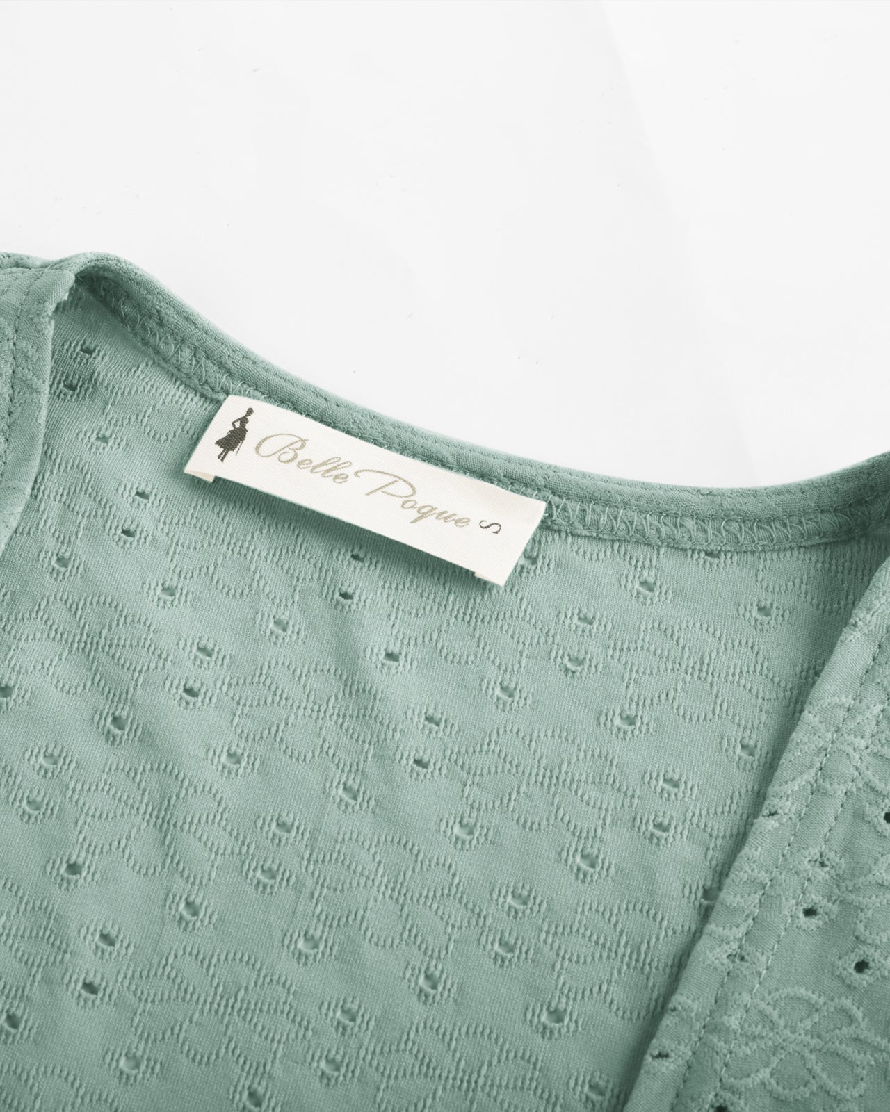 belle poque Women Vintage Hollowed-out Shrug Ruched Short Sleeve Open Front Tops