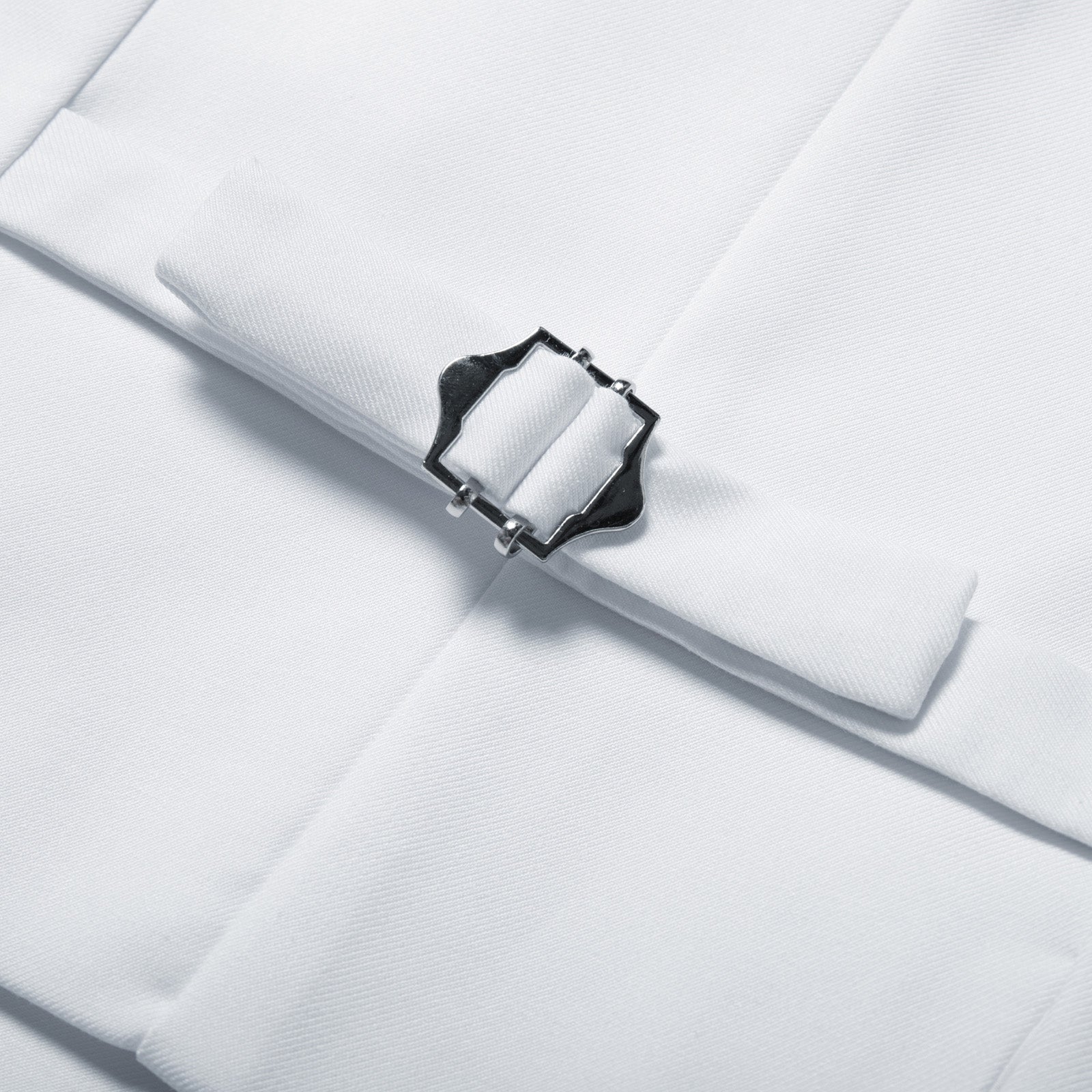 belle poque Vintage Oblique Placket Vest Coat V-Neck Handkerchief Hem Waistcoat