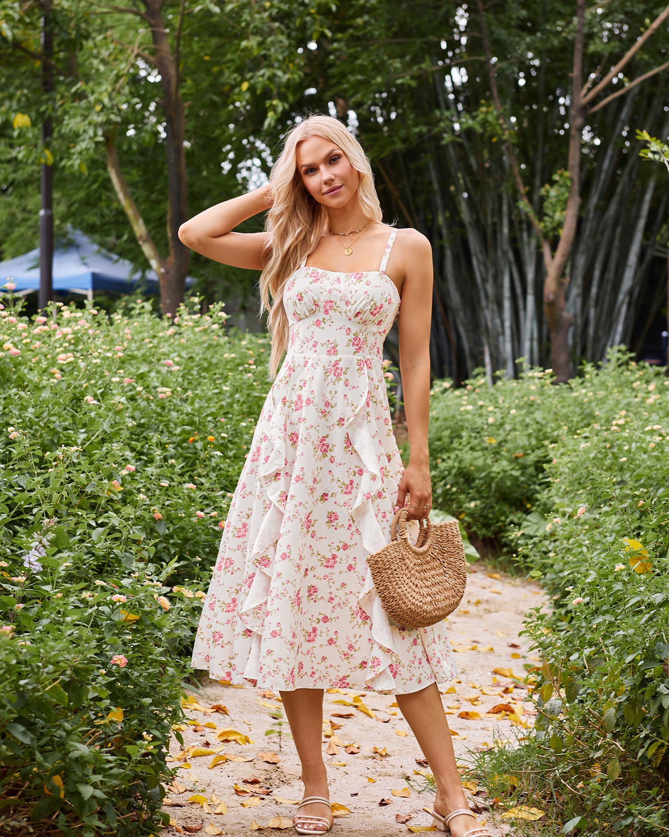 belle poque Sun Dresses for Women 2025 Boho Midi Fairy Wedding Guest Dresses