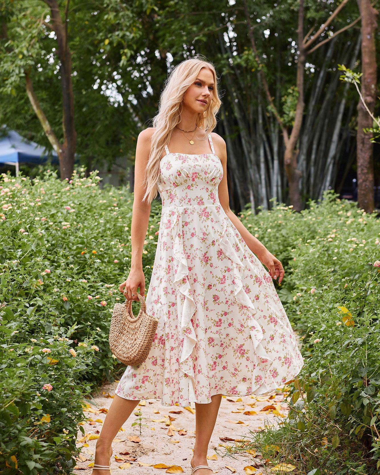 belle poque Sun Dresses for Women 2025 Boho Midi Fairy Wedding Guest Dresses