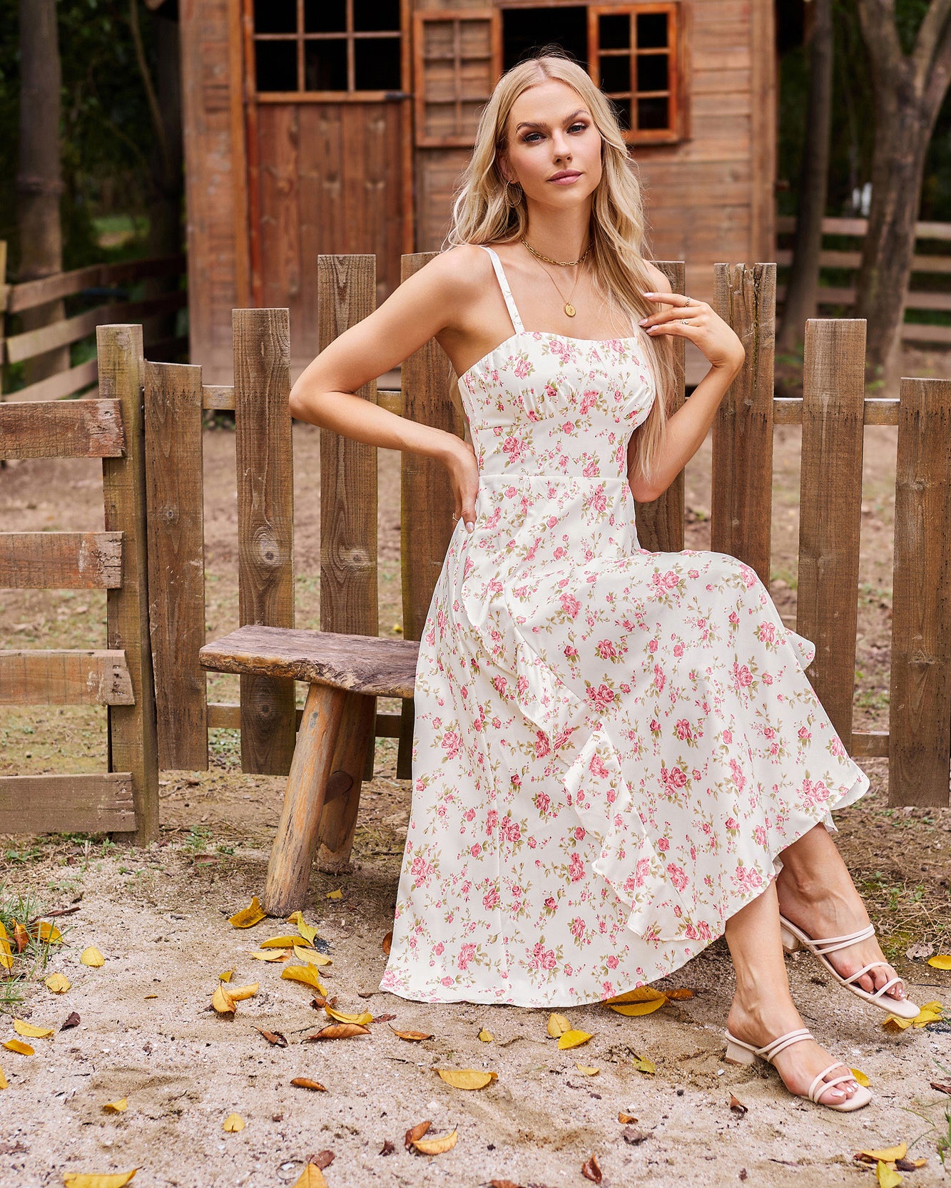 belle poque Sun Dresses for Women 2025 Boho Midi Fairy Wedding Guest Dresses
