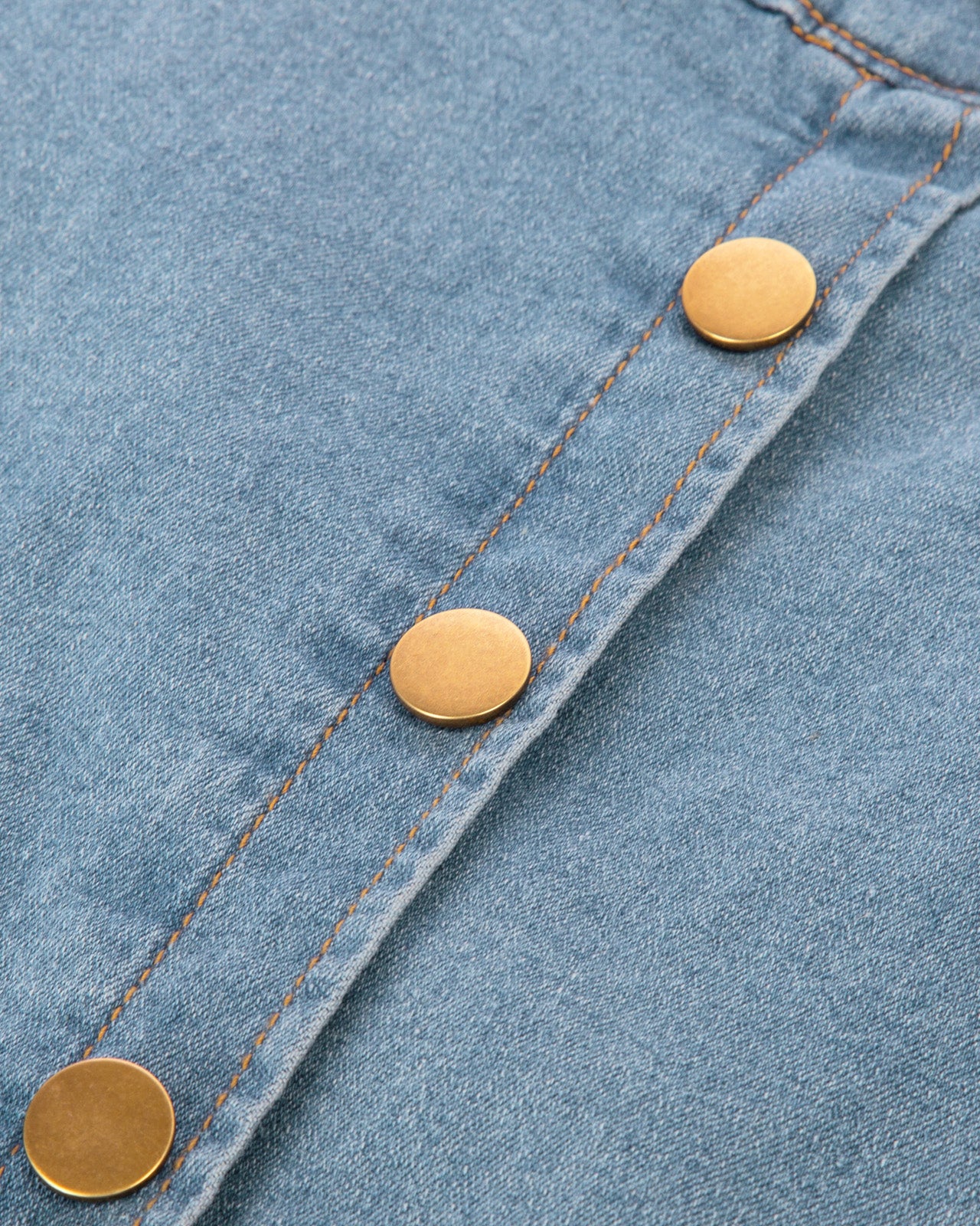 belle poque Jean Skirt with Belt Elastic High Waist A-Line Midi Skirt