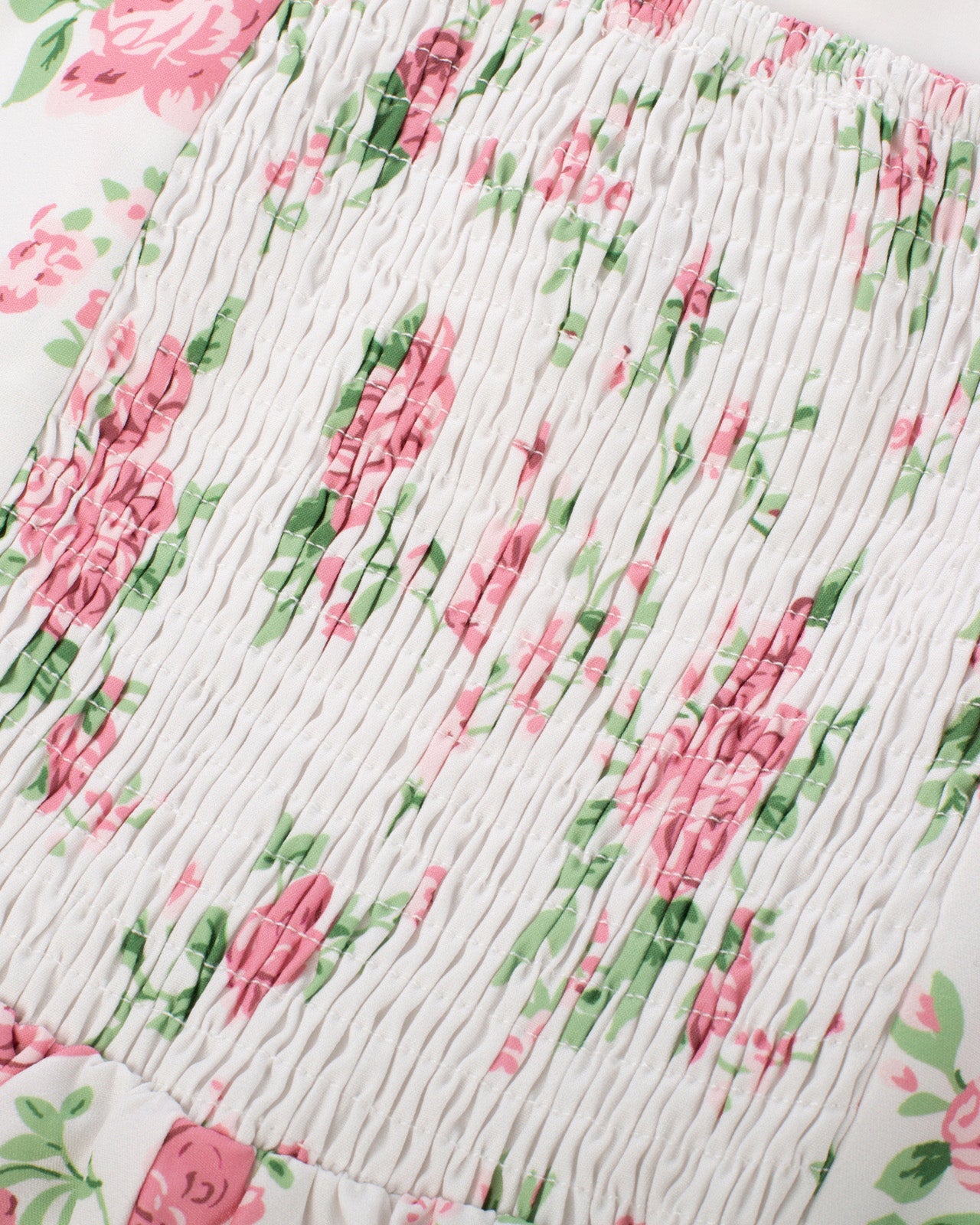 belle poque Vintage Daisy Flower Print Cottagecore Cocktail Dresses Square Neck Puff Sleeve Dress with Pockets
