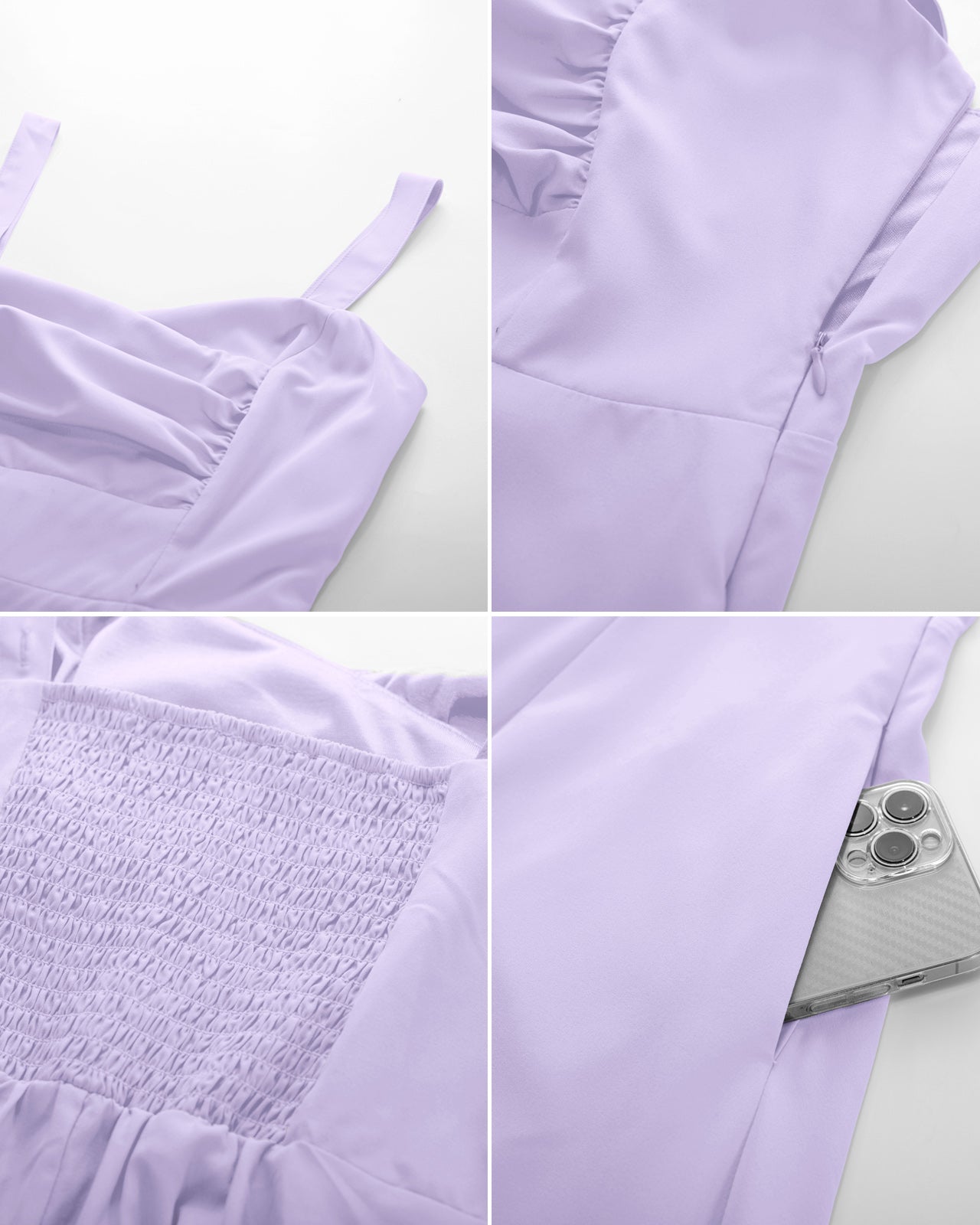 belle poque Vintage 1950s Cocktail Dress Ruched Slit A Line Swing Dress with Pockets