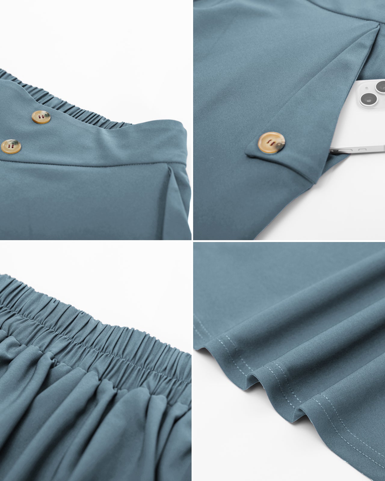 belle poque Vintage A-Line Skirt Midi Skirt Casual Skirt High Waisted Midi Party Skirt Basic A-Line Skirt