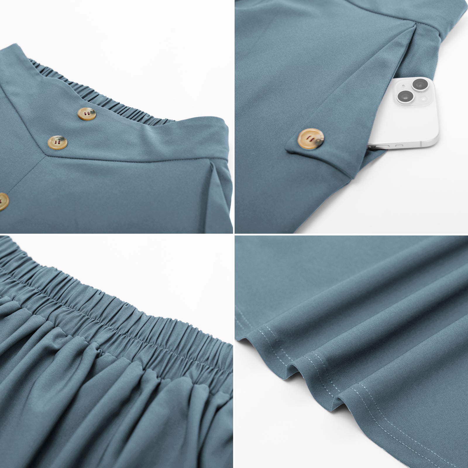 belle poque Vintage A-Line Skirt Midi Skirt Casual Skirt High Waisted Midi Party Skirt Basic A-Line Skirt