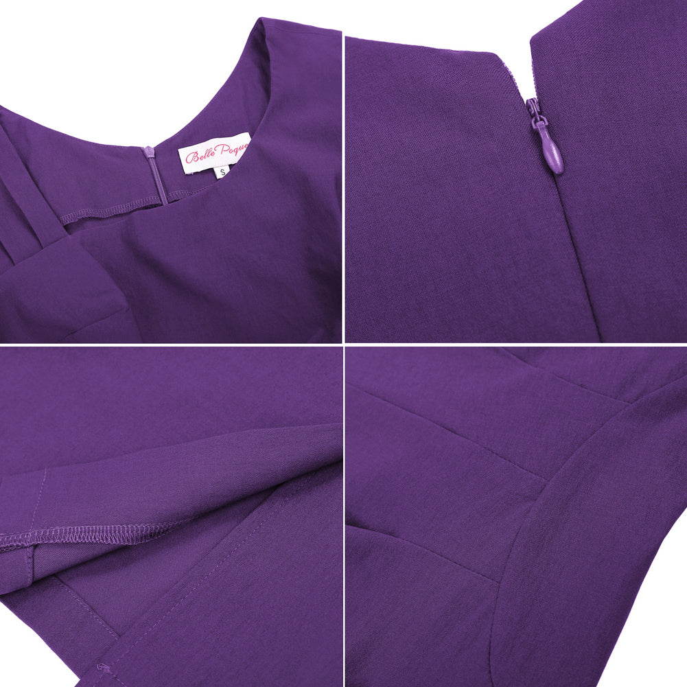 belle poque Vintage Slim Fit Sleeveless Hips-Wrapped Bodycon Dress