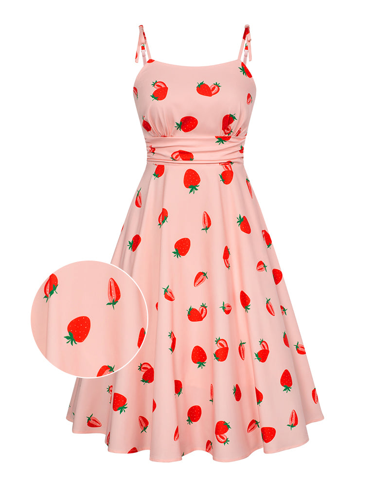 belle poque Summer Slip Dresses for Women Spaghetti Strap Midi Sun Dress Cute Casual Dress with Pockets