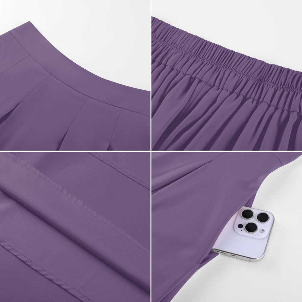 belle poque 2026 Women Spring Summer Vintage Chiffon Flared A-Line Skirt