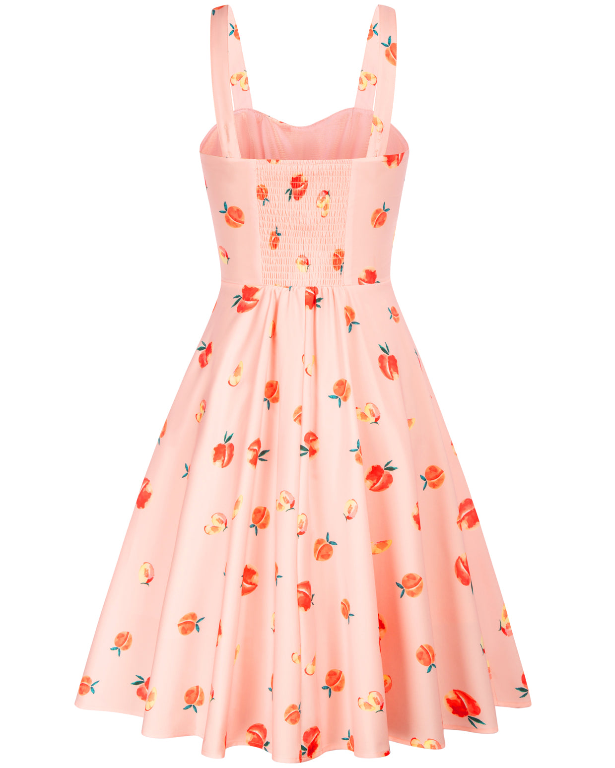 belle poque Vintage Two-Way Defined Waist Dress Ruched Bodice Flared A-Line Dress