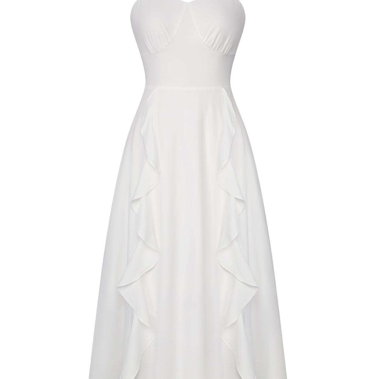 belle poque Sun Dresses for Women 2025 Boho Midi Fairy Wedding Guest Dresses White