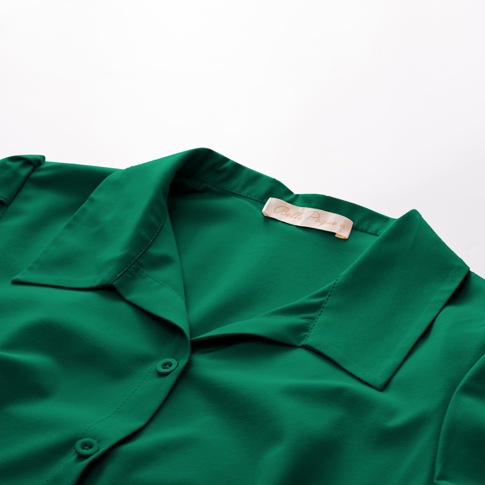 belle poque Business Casual Shirts Tops Summer Button Blouse for Women