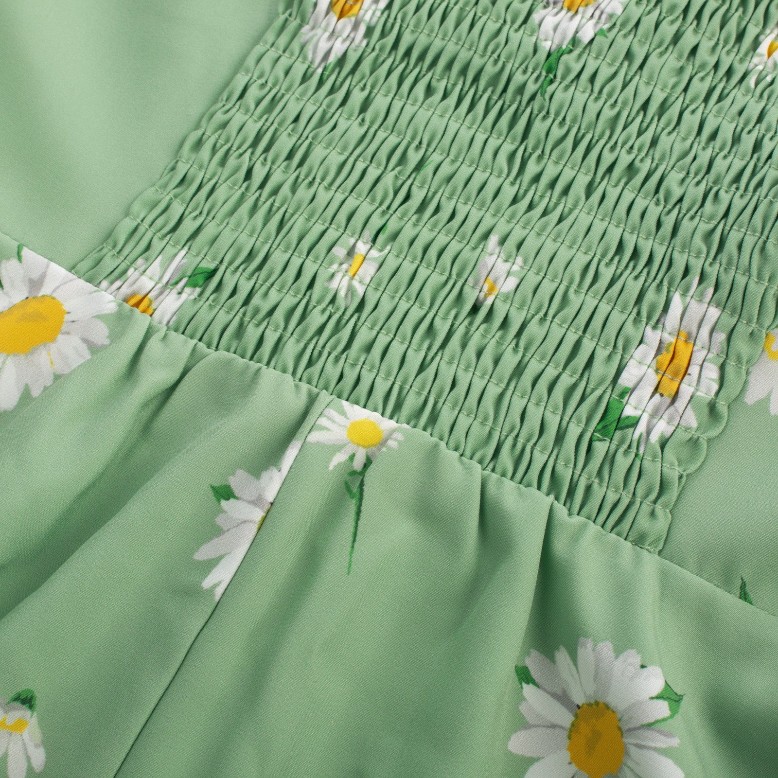 belle poque Vintage Strawberry Patterns Front Slit Dress Puffed Short Sleeve Sweetheart Neck Dress