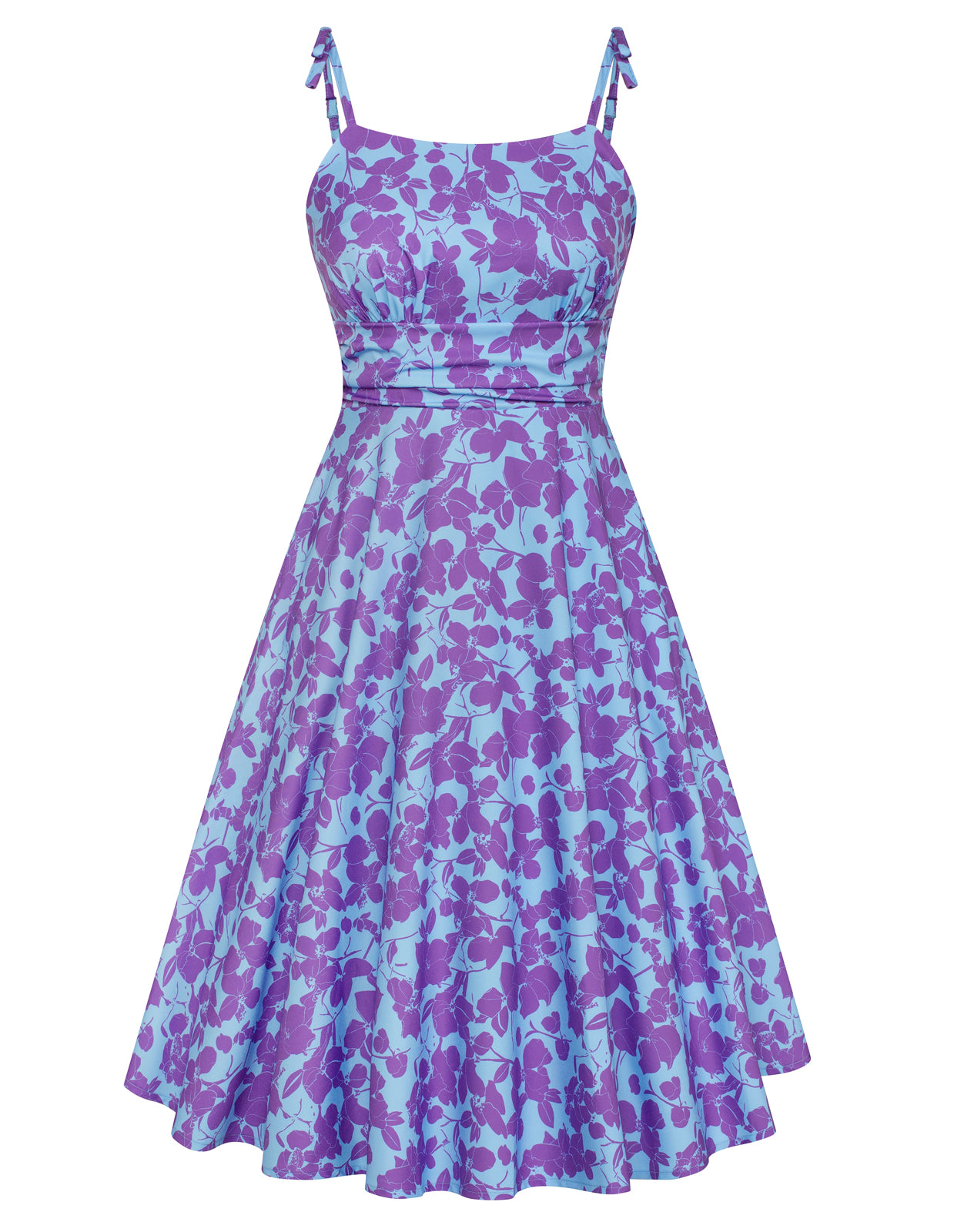 belle poque 2025 Summer Dresses for Women Midi Sun Dress Cute Casual Dress with Pockets Dark Purple