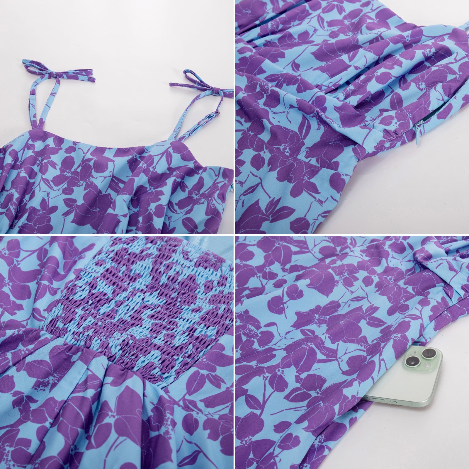 belle poque 2025 Summer Dresses for Women Midi Sun Dress Cute Casual Dress with Pockets