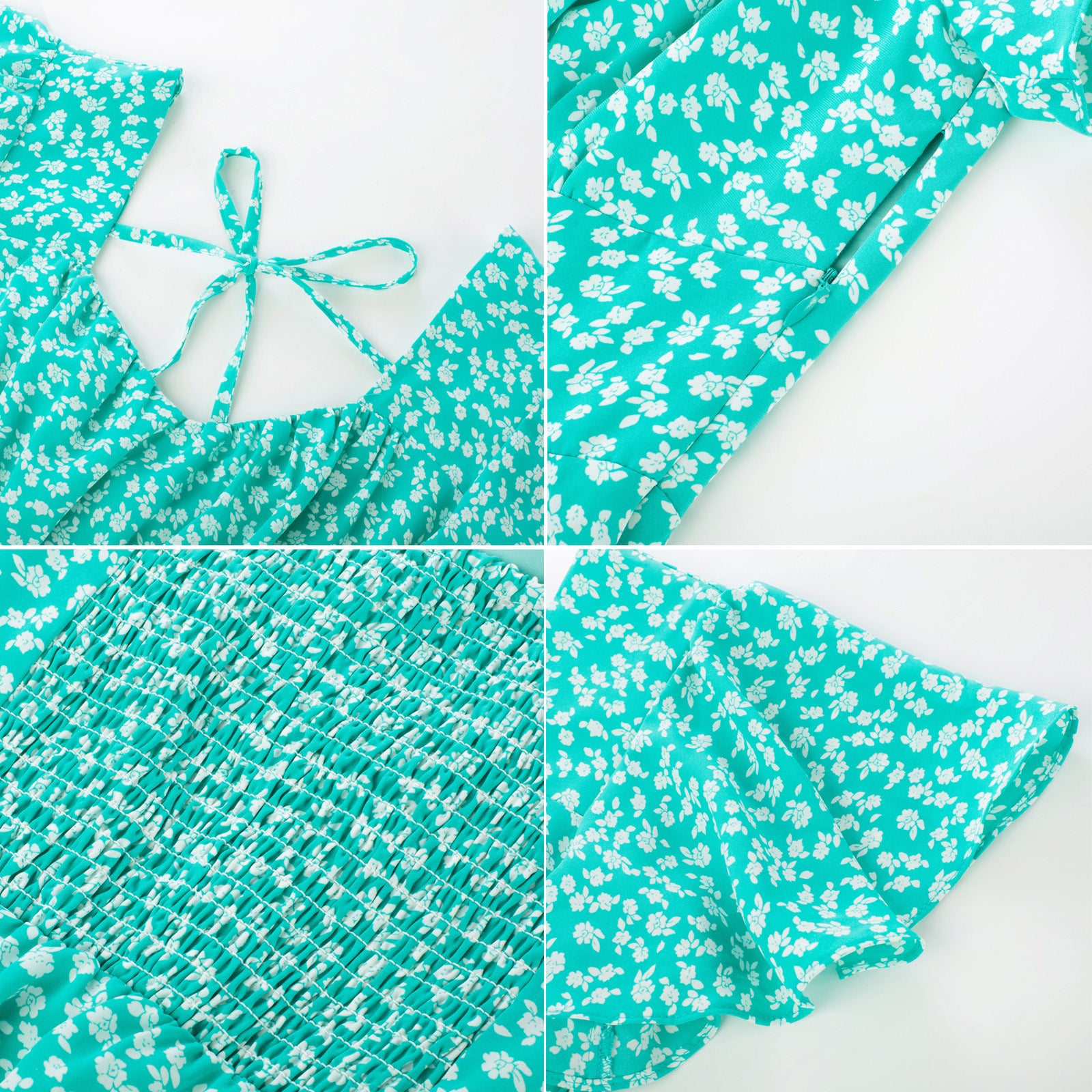 belle poque Floral Print Tiered Ruffle Dress 2026 Summer Vintage A-line Swing Midi Dress