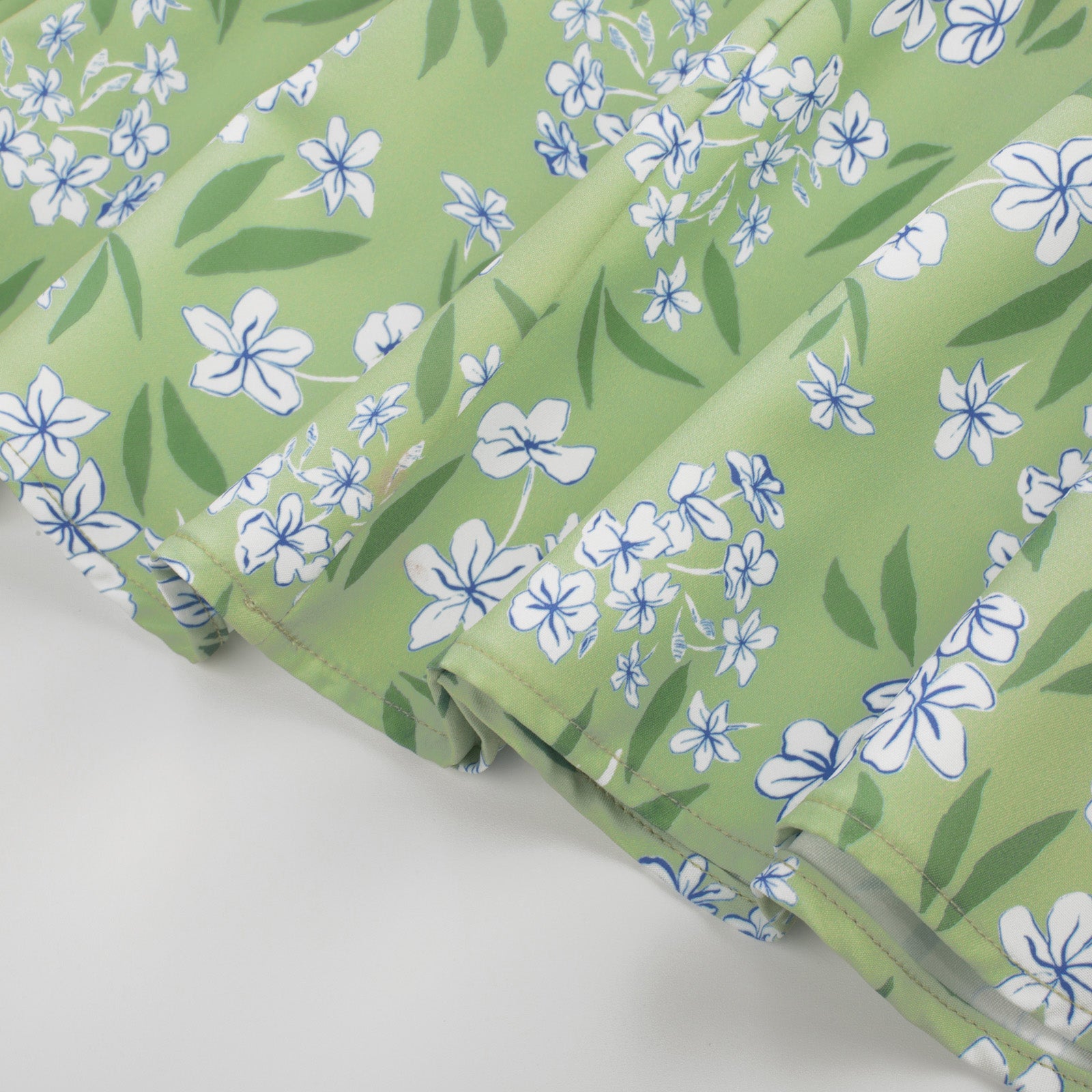 belle poque Vintage Daisy Flower Print Cottagecore Cocktail Dresses Square Neck Puff Sleeve Dress with Pockets