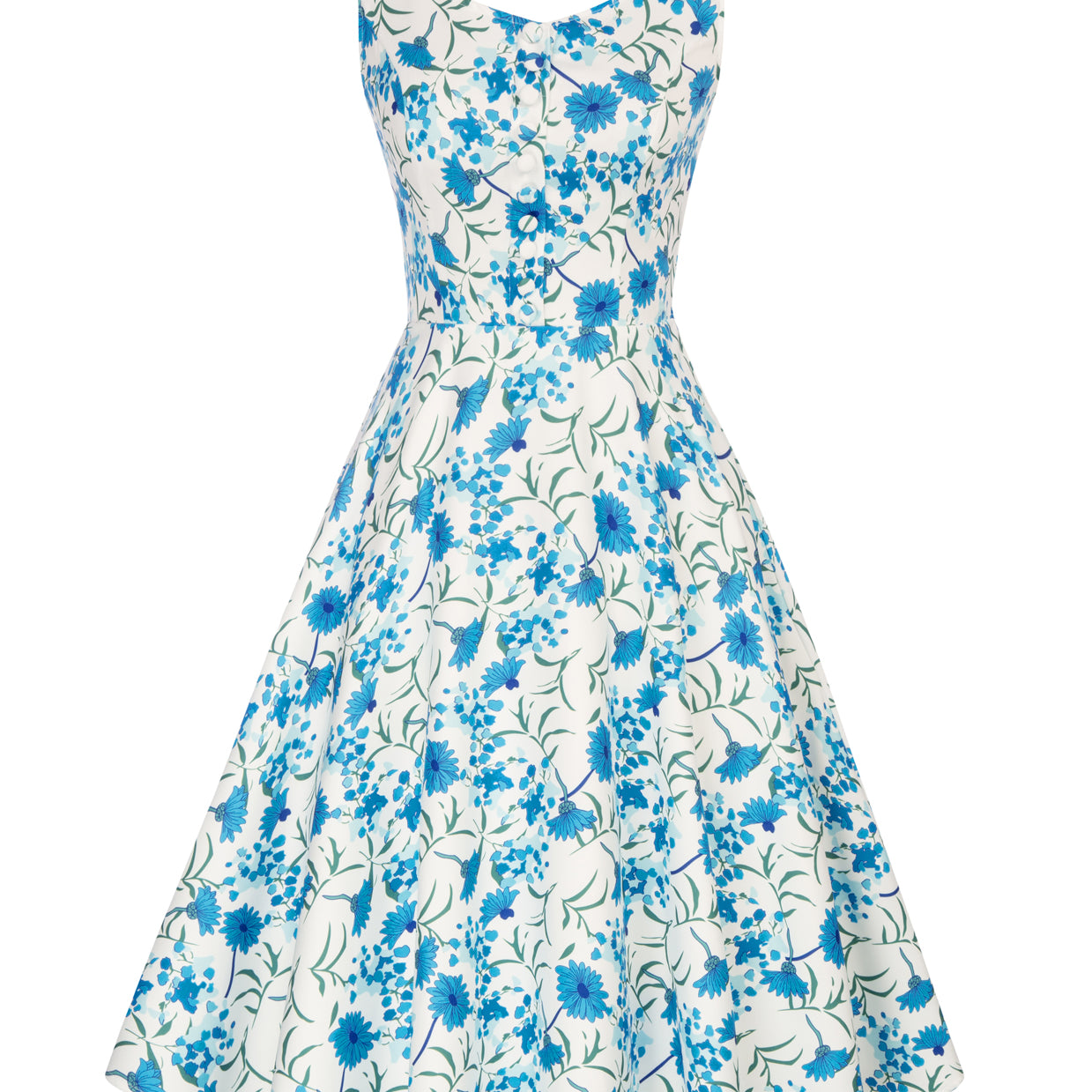 belle poque 1950s Retro Vintage Sleeveless Homecoming Dresses Cocktail Party Blue