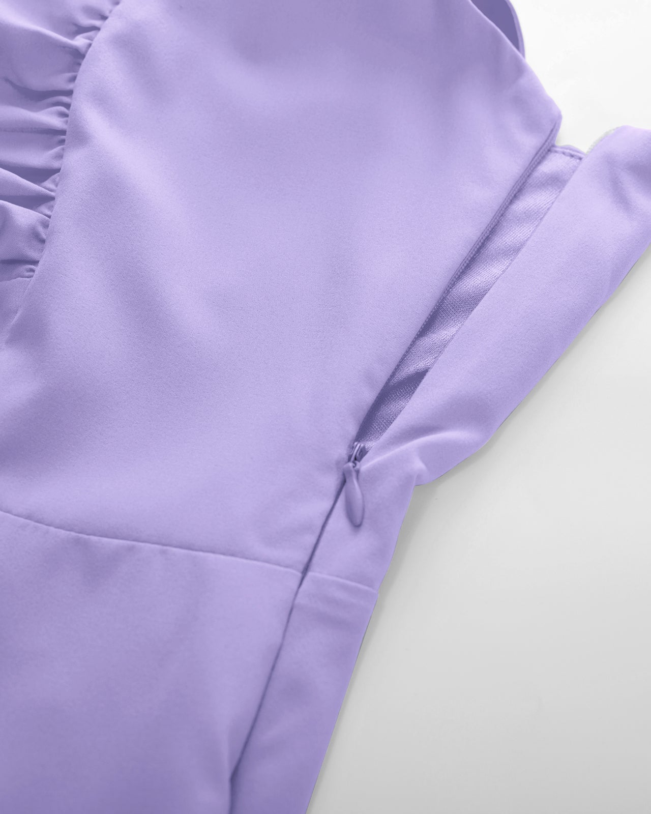 belle poque Vintage 1950s Cocktail Dress Ruched Slit A Line Swing Dress with Pockets