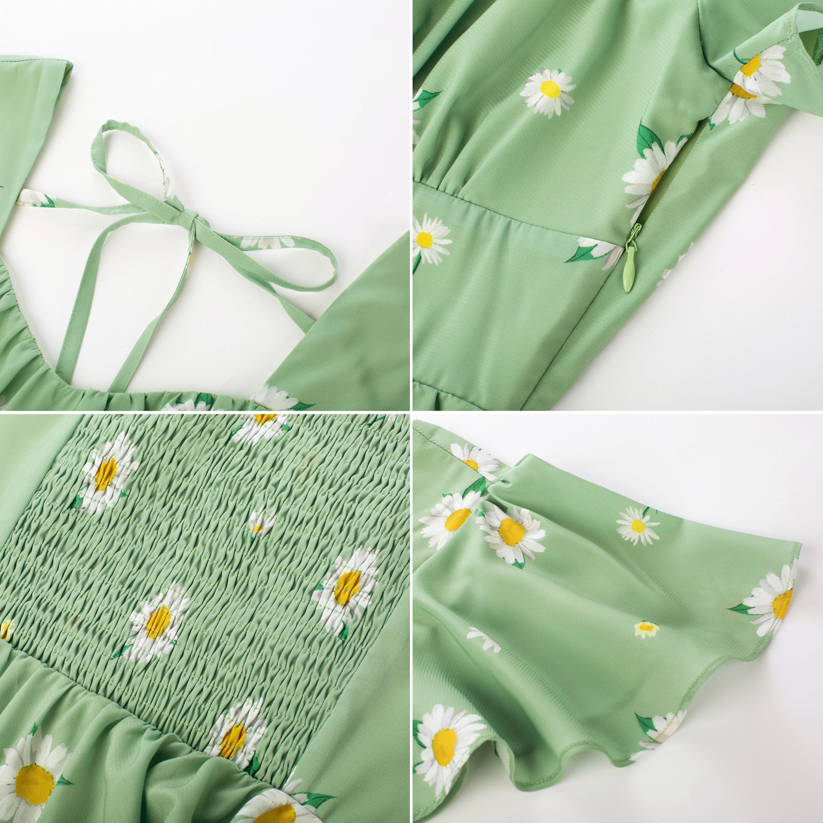 belle poque Floral Print Square Neck Tiered Ruffle Dress 2023 Summer Vintage A-line Swing Midi Dress