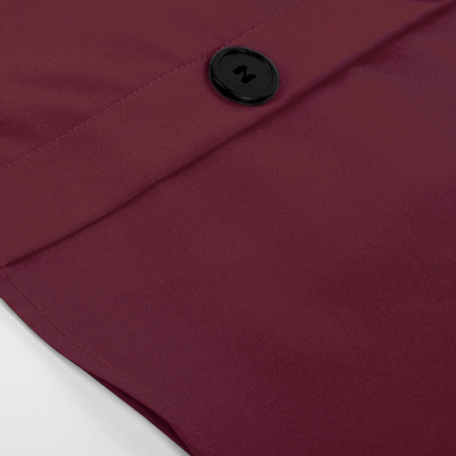 belle poque Swing Skirt with Belt Elastic High Waist Buttons Decorated Skirt