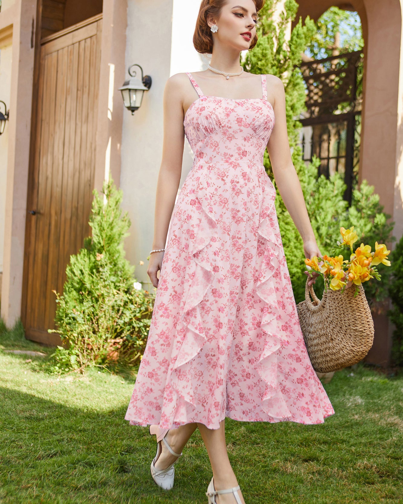 belle poque Sun Dresses for Women 2025 Boho Midi Fairy Wedding Guest Dresses