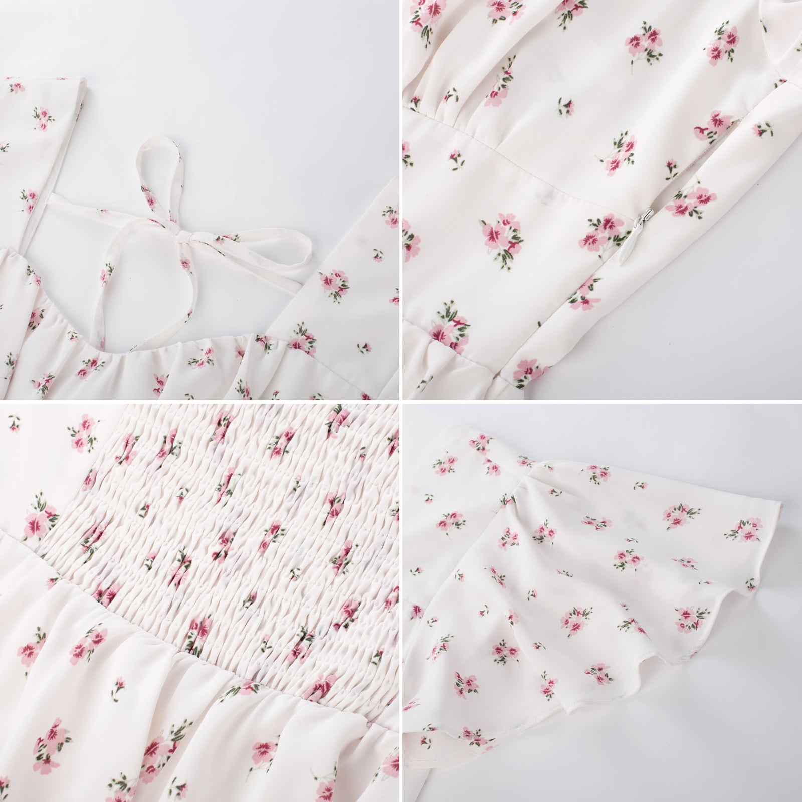 belle poque Floral Print Square Neck Tiered Ruffle Dress 2023 Summer Vintage A-line Swing Midi Dress