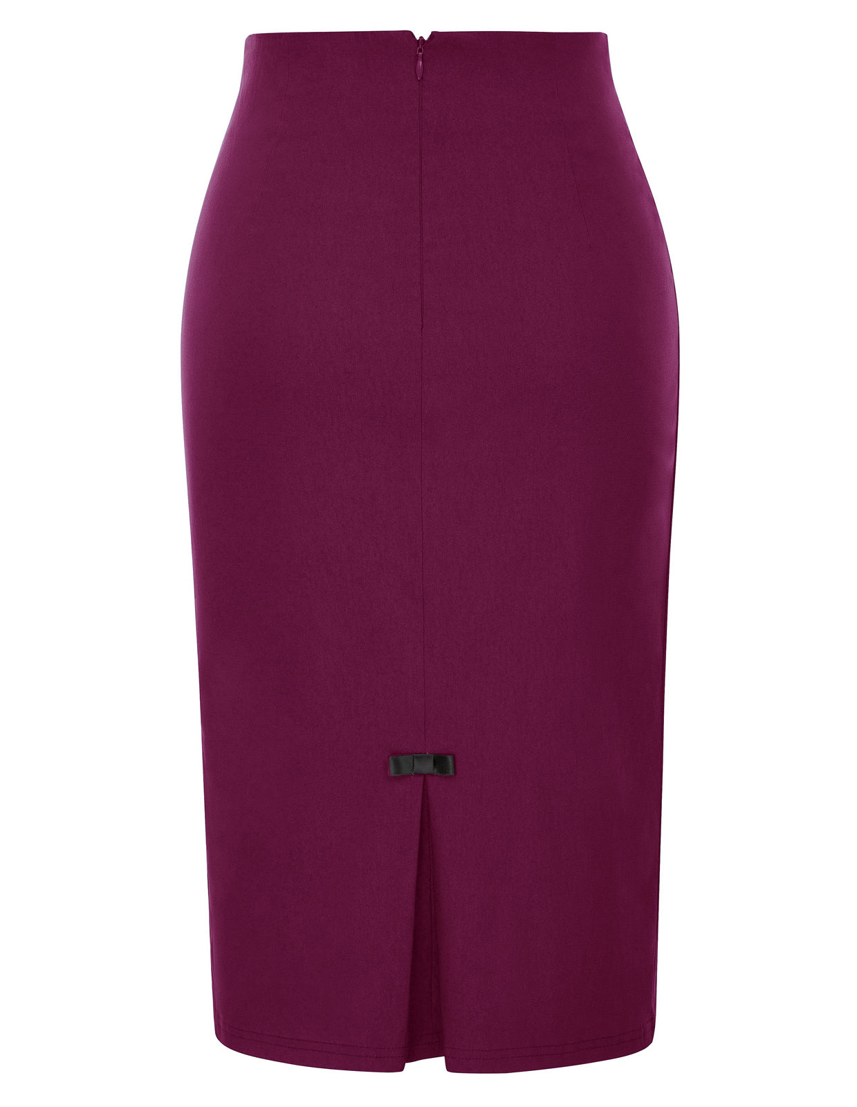 belle poque Vintage Bow-Knot Decorated Hips-Wrapped Bodycon Pencil Skirt