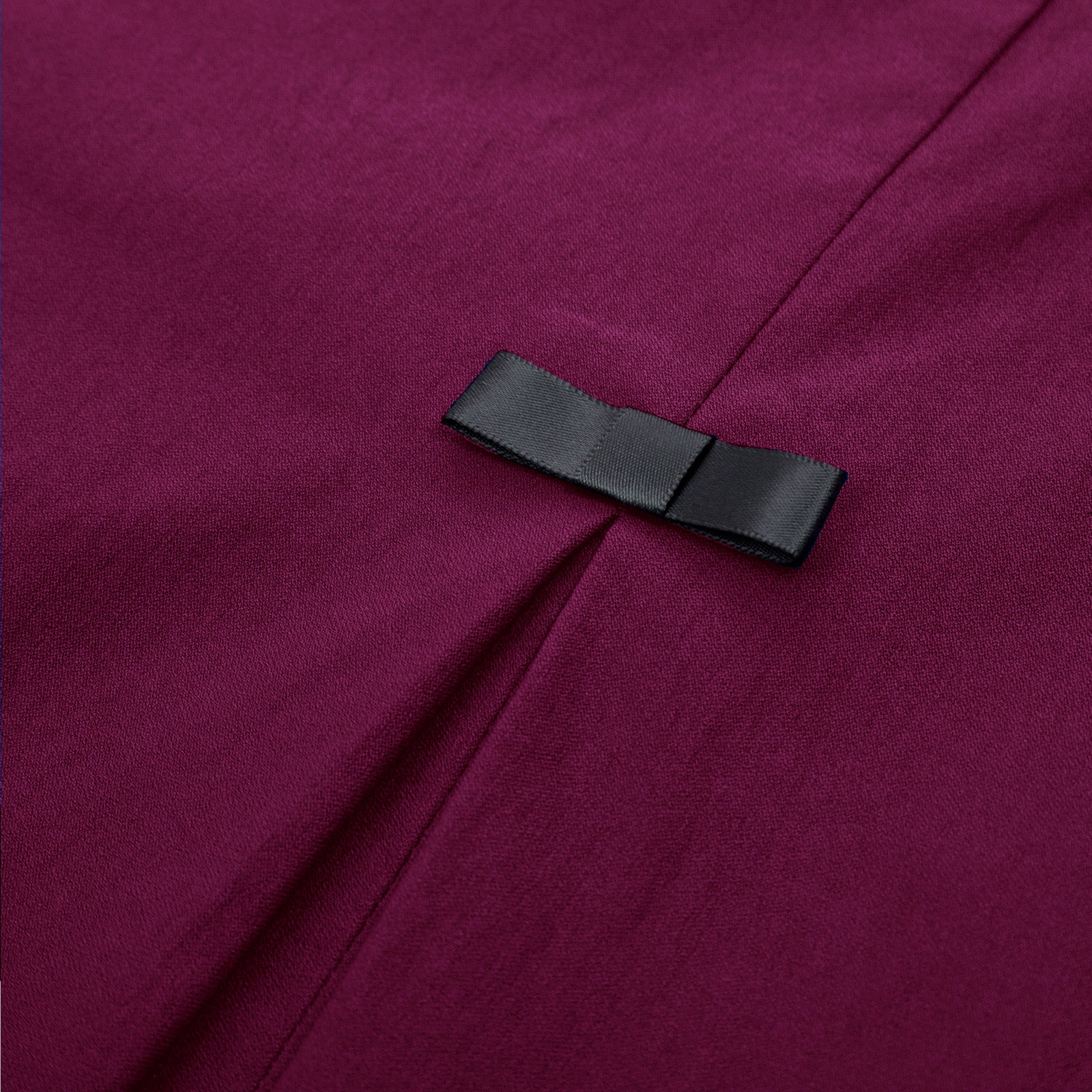 belle poque Vintage Bow-Knot Decorated Hips-Wrapped Bodycon Pencil Skirt