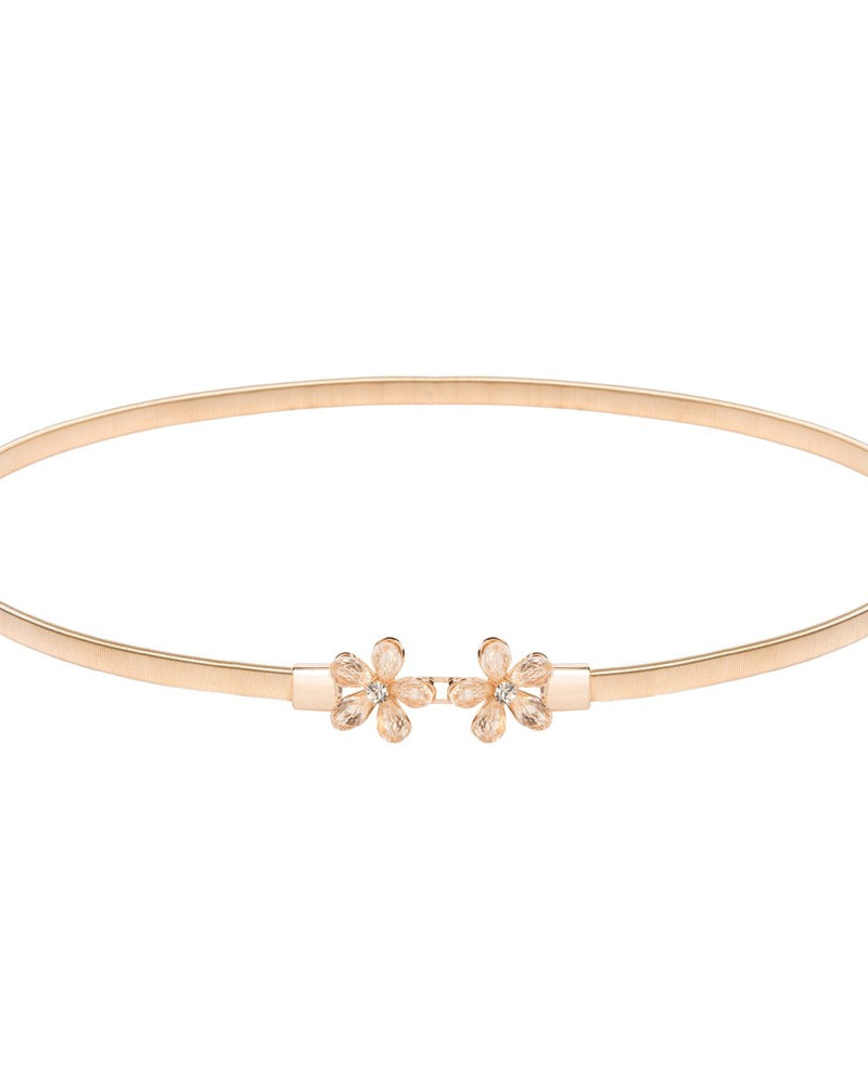 belle poque Skinny Punk Elastic Alloy Belt set5