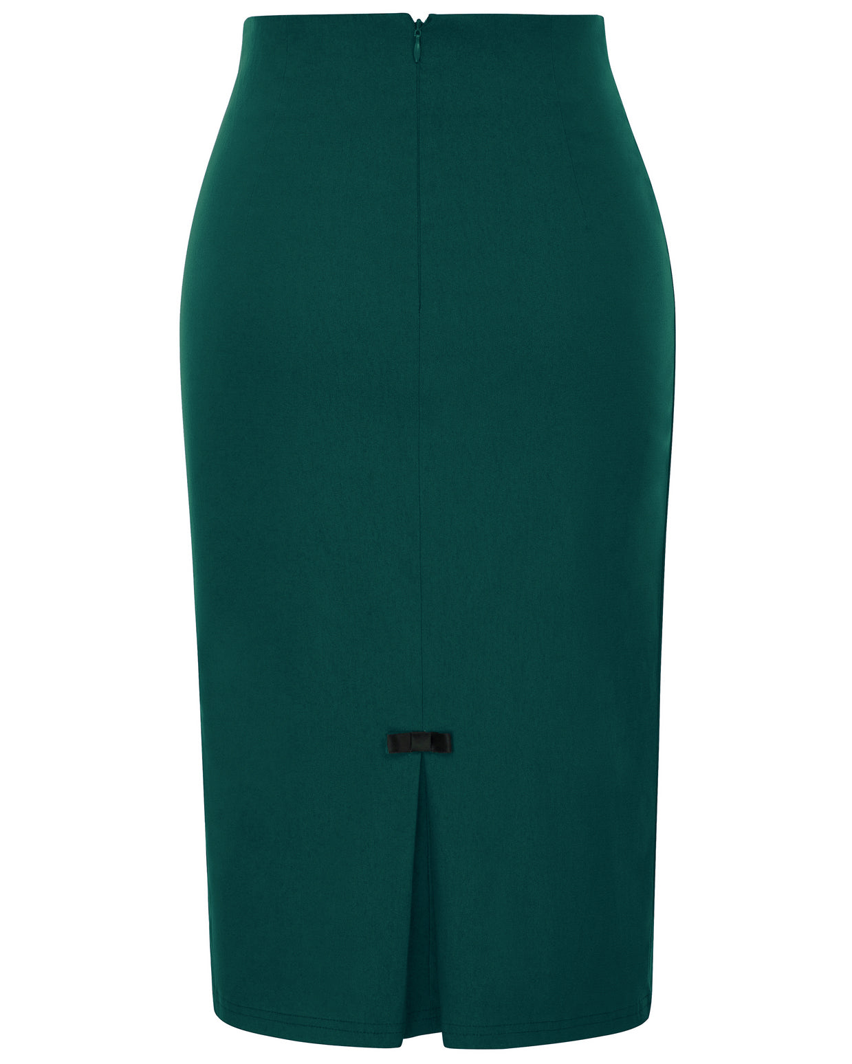 belle poque Vintage Bow-Knot Decorated Hips-Wrapped Bodycon Pencil Skirt