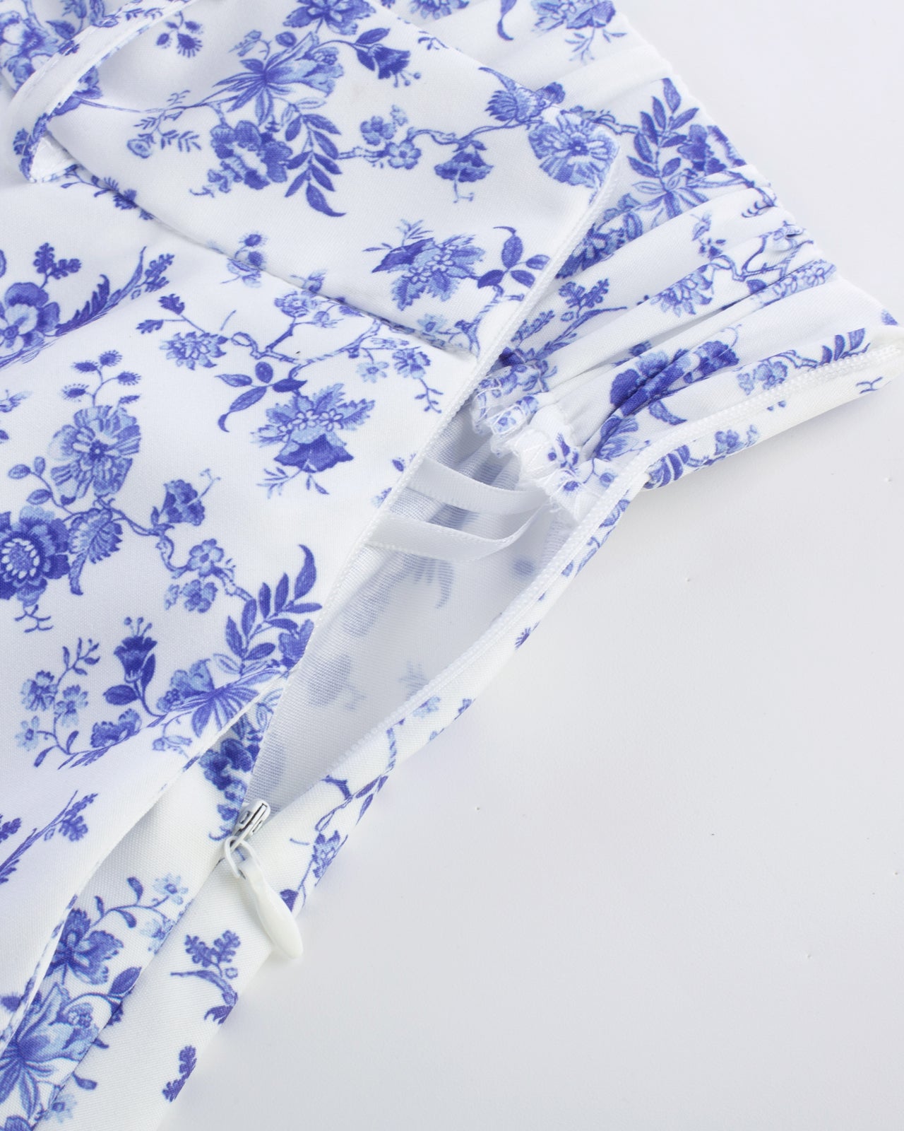 belle poque Swing Skirt with Belt Elastic High Waist Buttons Decorated Skirt