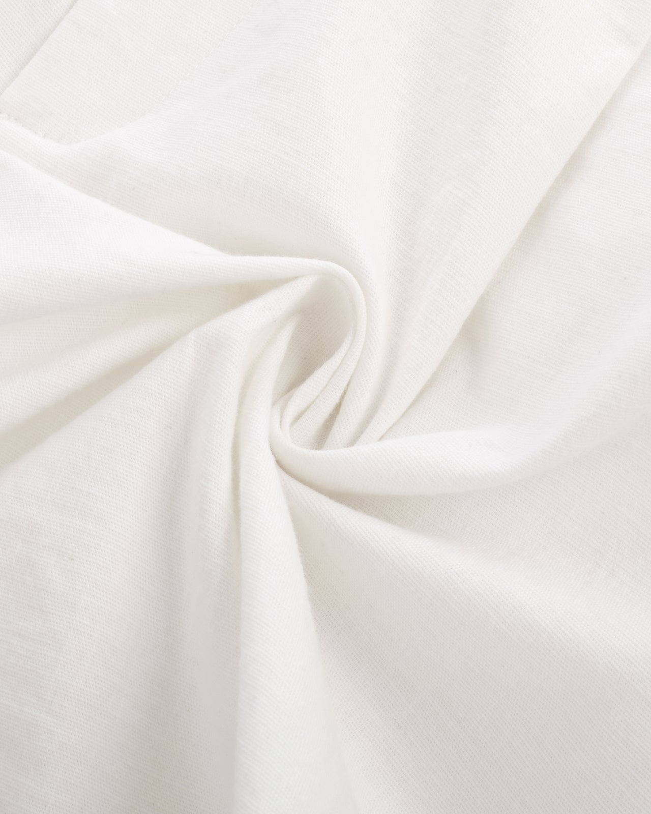 belle poque Elastic Waist Fold-up Leg Opening Cotton Shorts with Belt