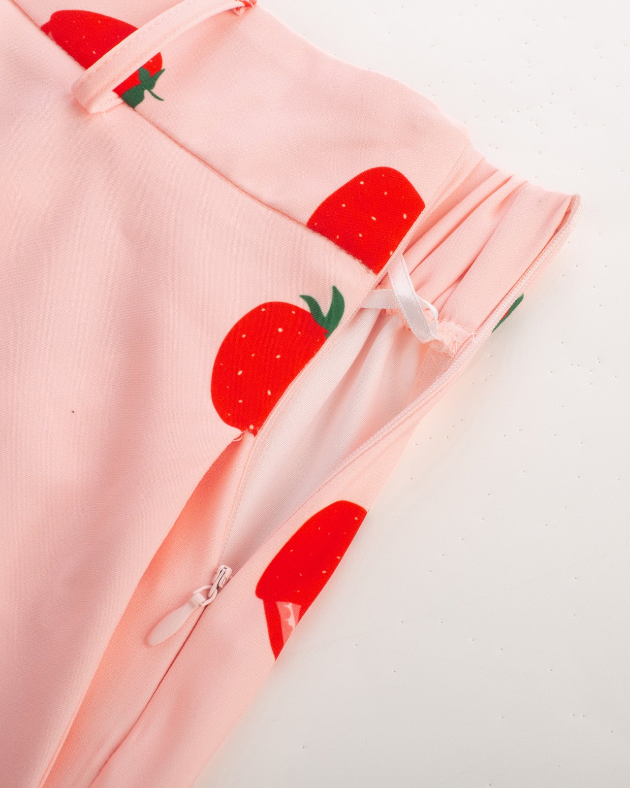 belle poque Swing Skirt with Belt Elastic High Waist Buttons Decorated Skirt