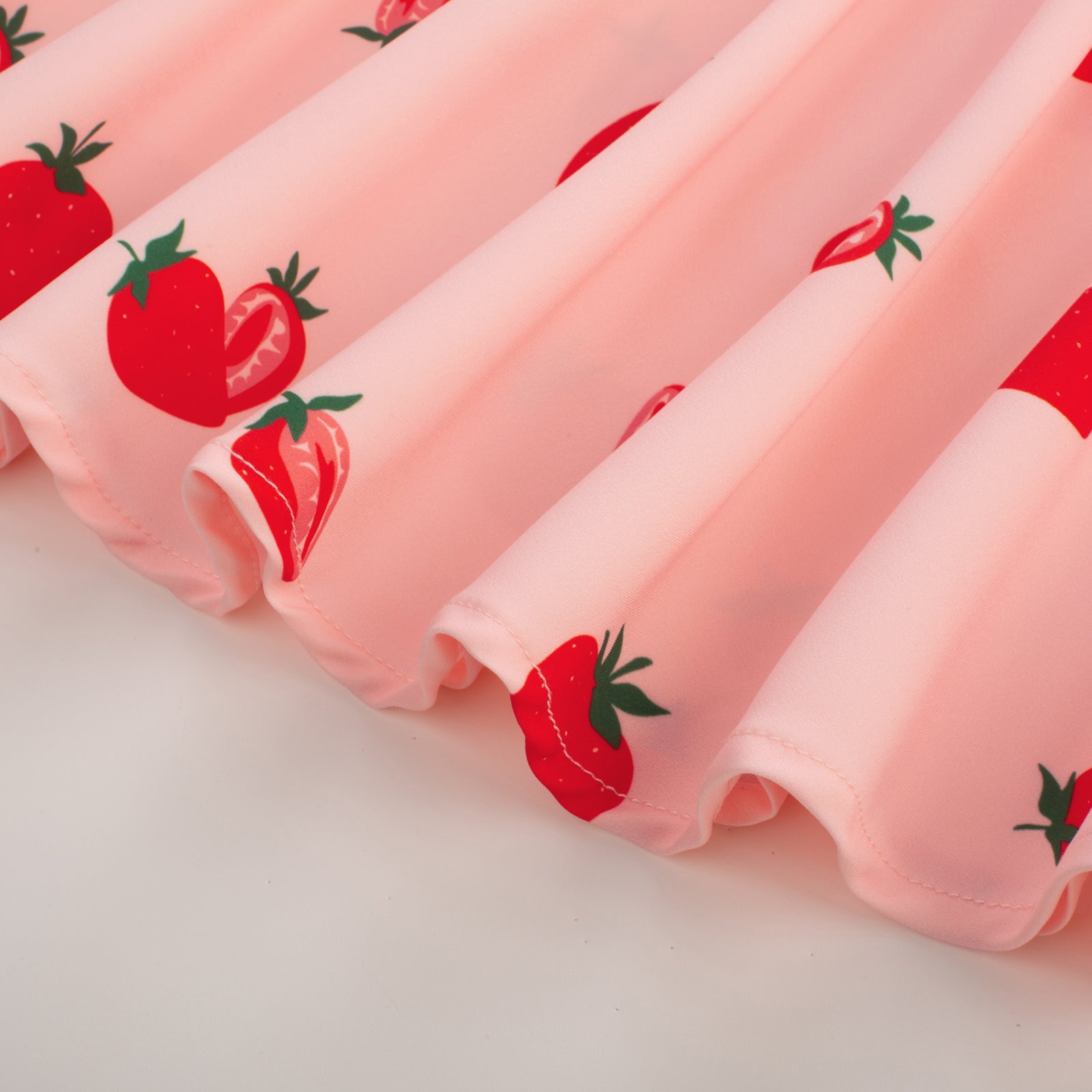 belle poque Swing Skirt with Belt Elastic High Waist Buttons Decorated Skirt