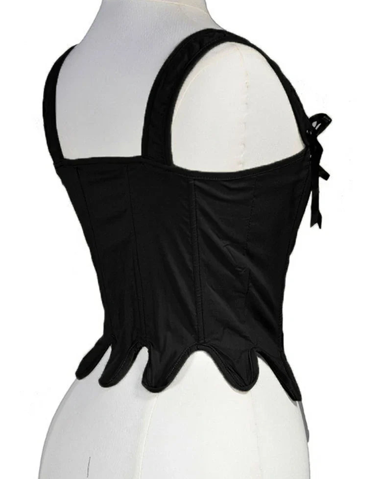 belle poque Victoria Stretch Twill Cotton Herringbone Corset Tops