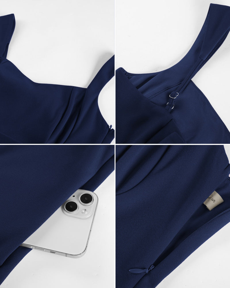 belle poque 2026 Women Graduation Dress with Pockets Short Bow Cocktail Party Dresses