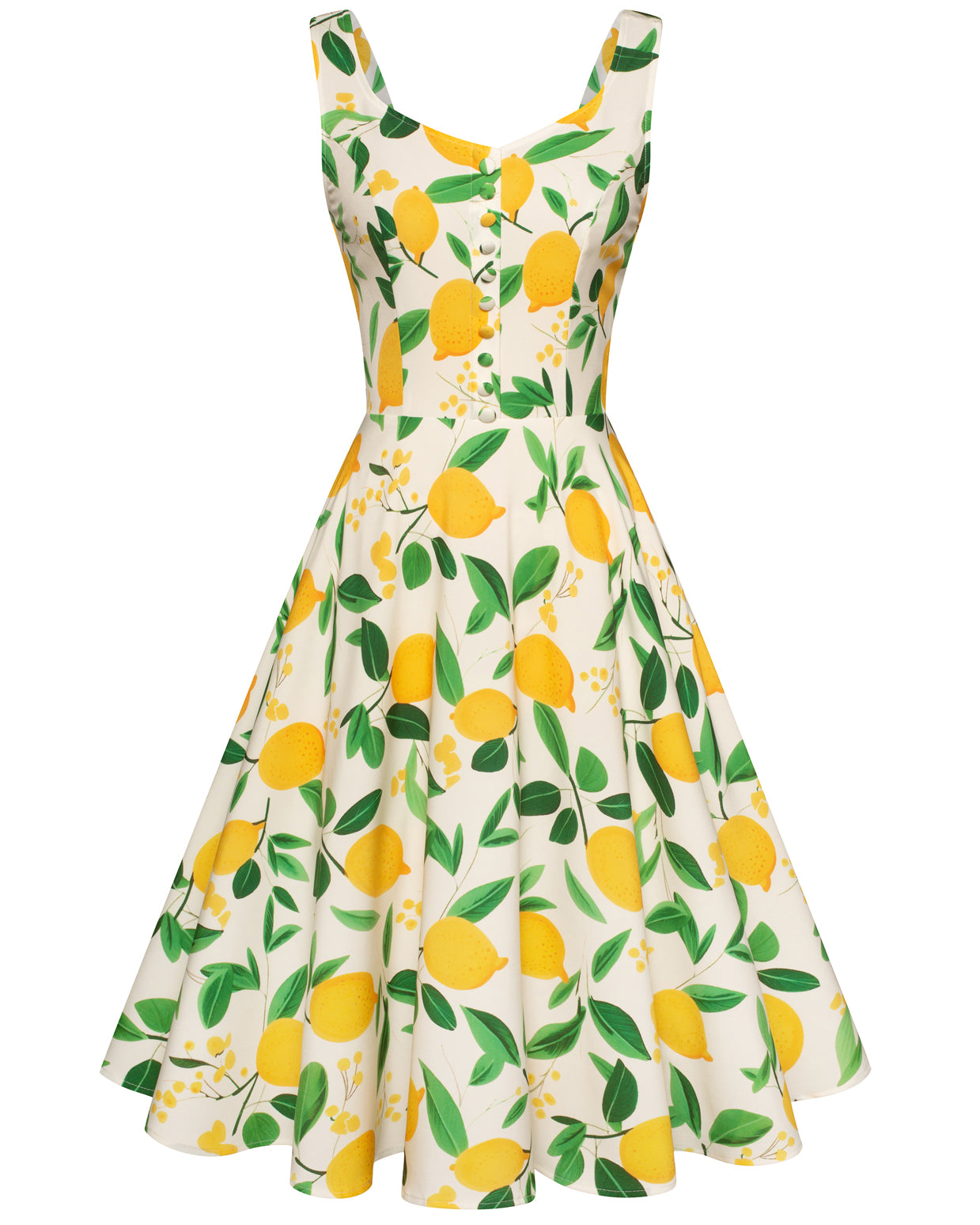 belle poque 1950s Retro Vintage Sleeveless Homecoming Dresses Cocktail Party Lemon