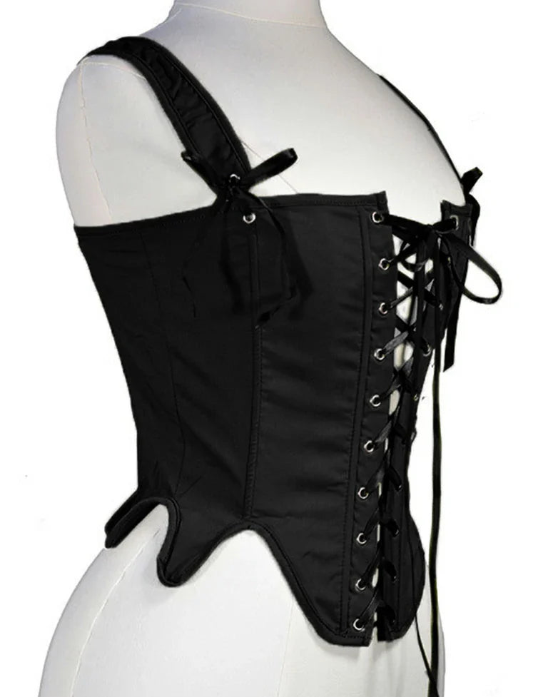 belle poque Victoria Stretch Twill Cotton Herringbone Corset Tops