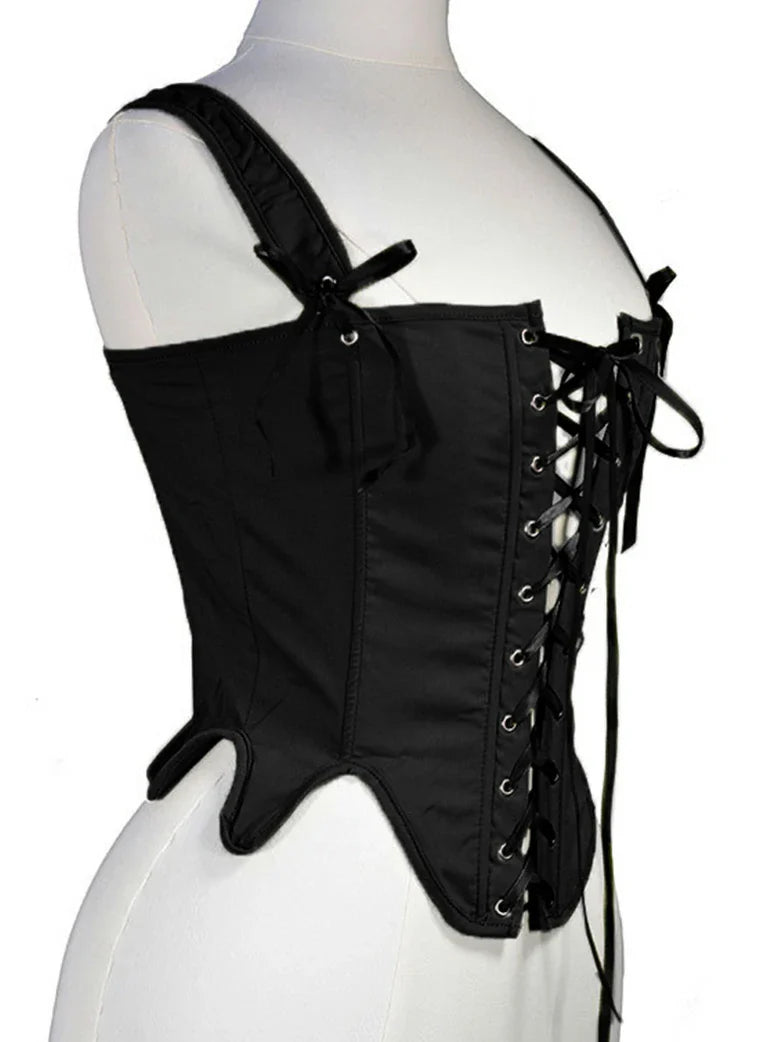 belle poque Victoria Stretch Twill Cotton Herringbone Corset Tops