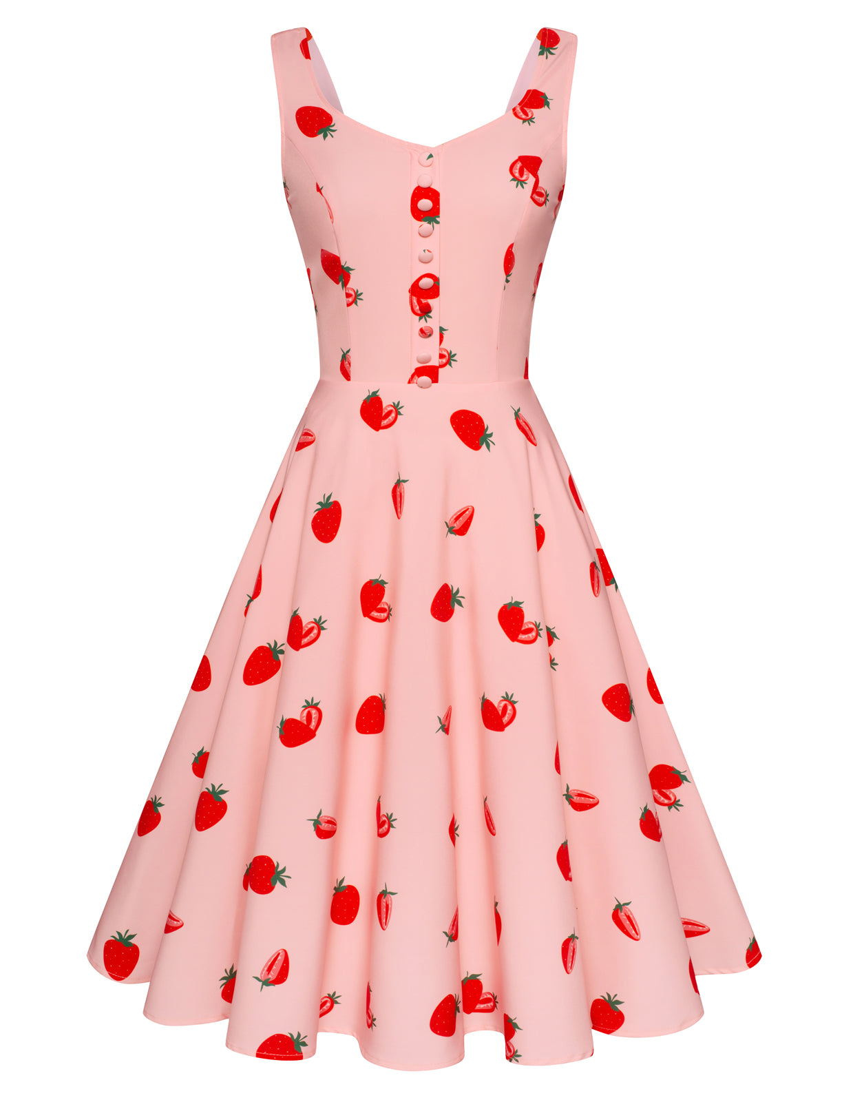belle poque 1950s Retro Vintage Sleeveless Homecoming Dresses Cocktail Party Strawberry pink