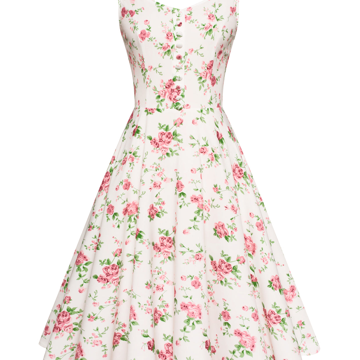 belle poque 1950s Retro Vintage Sleeveless Homecoming Dresses Cocktail Party pink flower