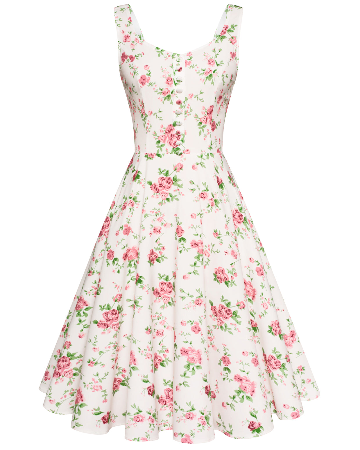 belle poque 1950s Retro Vintage Sleeveless Homecoming Dresses Cocktail Party pink flower