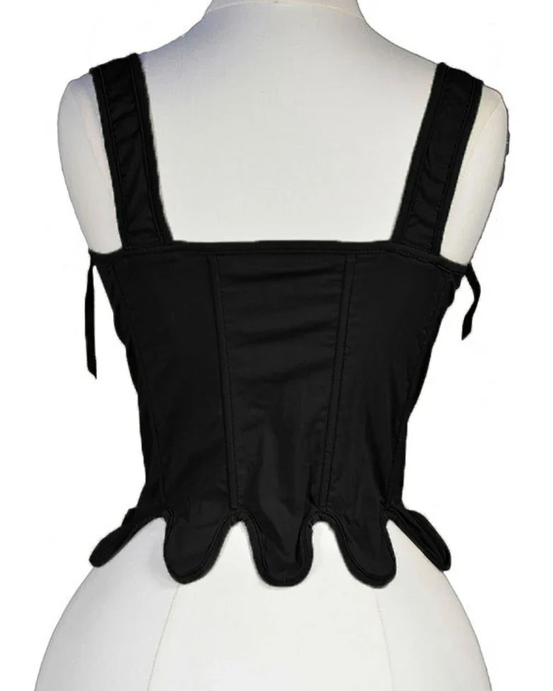 belle poque Victoria Stretch Twill Cotton Herringbone Corset Tops