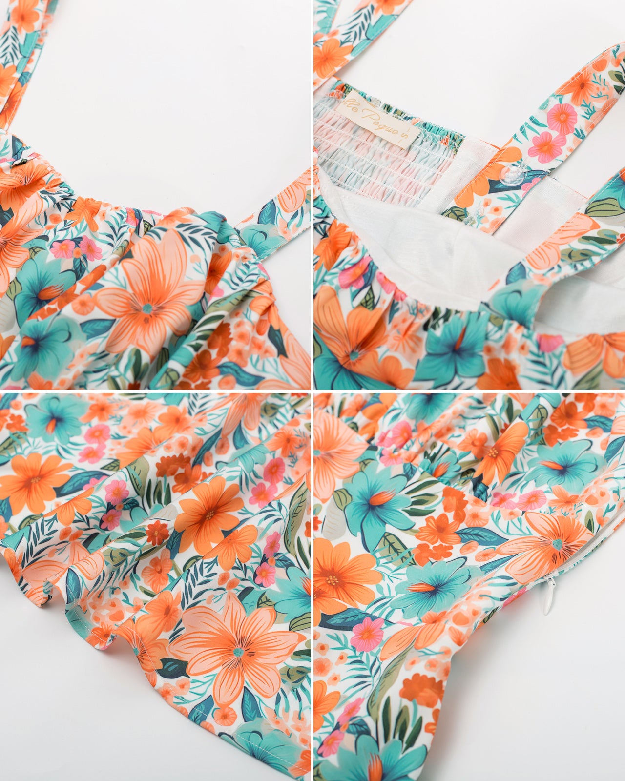 belle poque Vintage Two-Way Defined Waist Dress Ruched Bodice Flared A-Line Dress