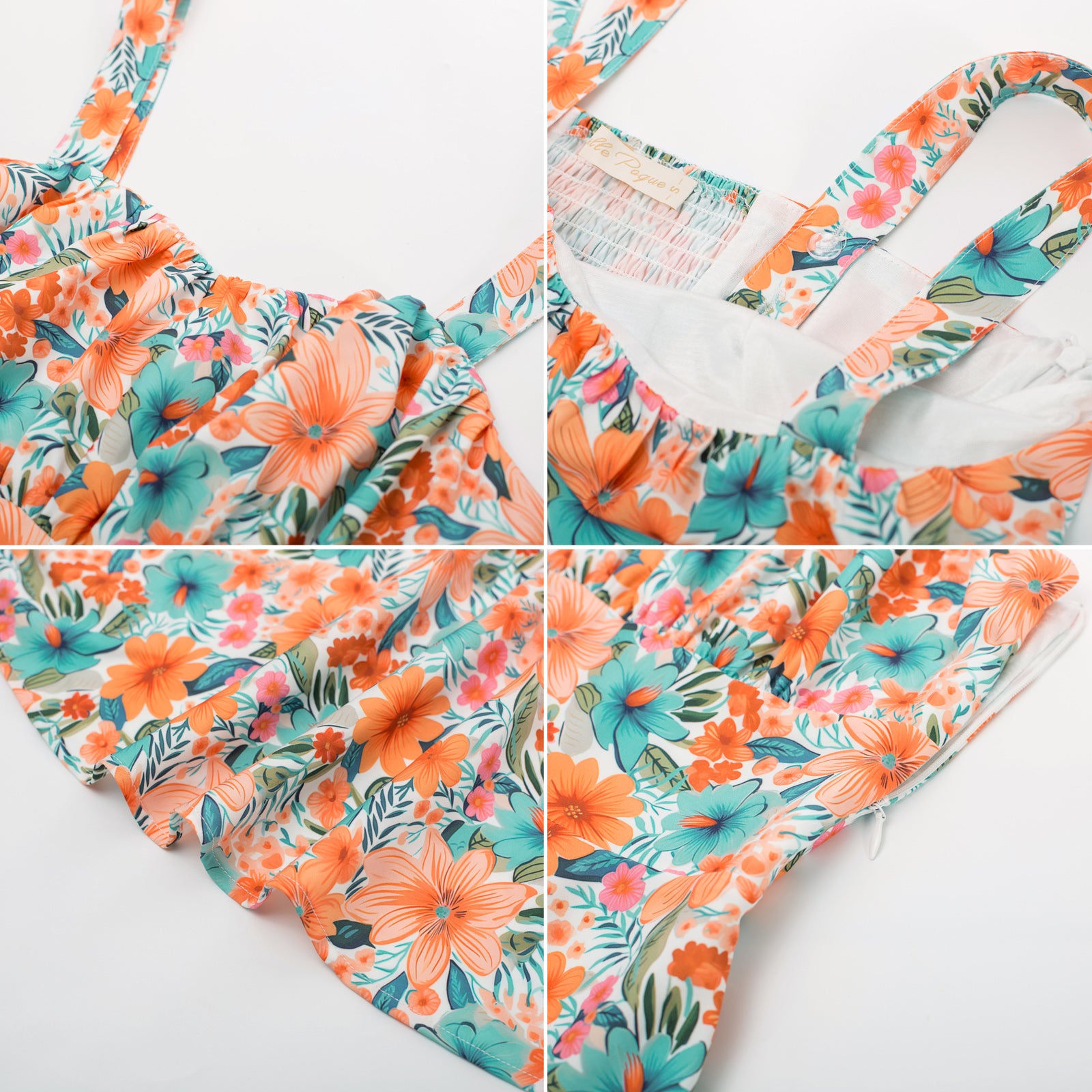 belle poque Vintage Two-Way Defined Waist Dress Ruched Bodice Flared A-Line Dress