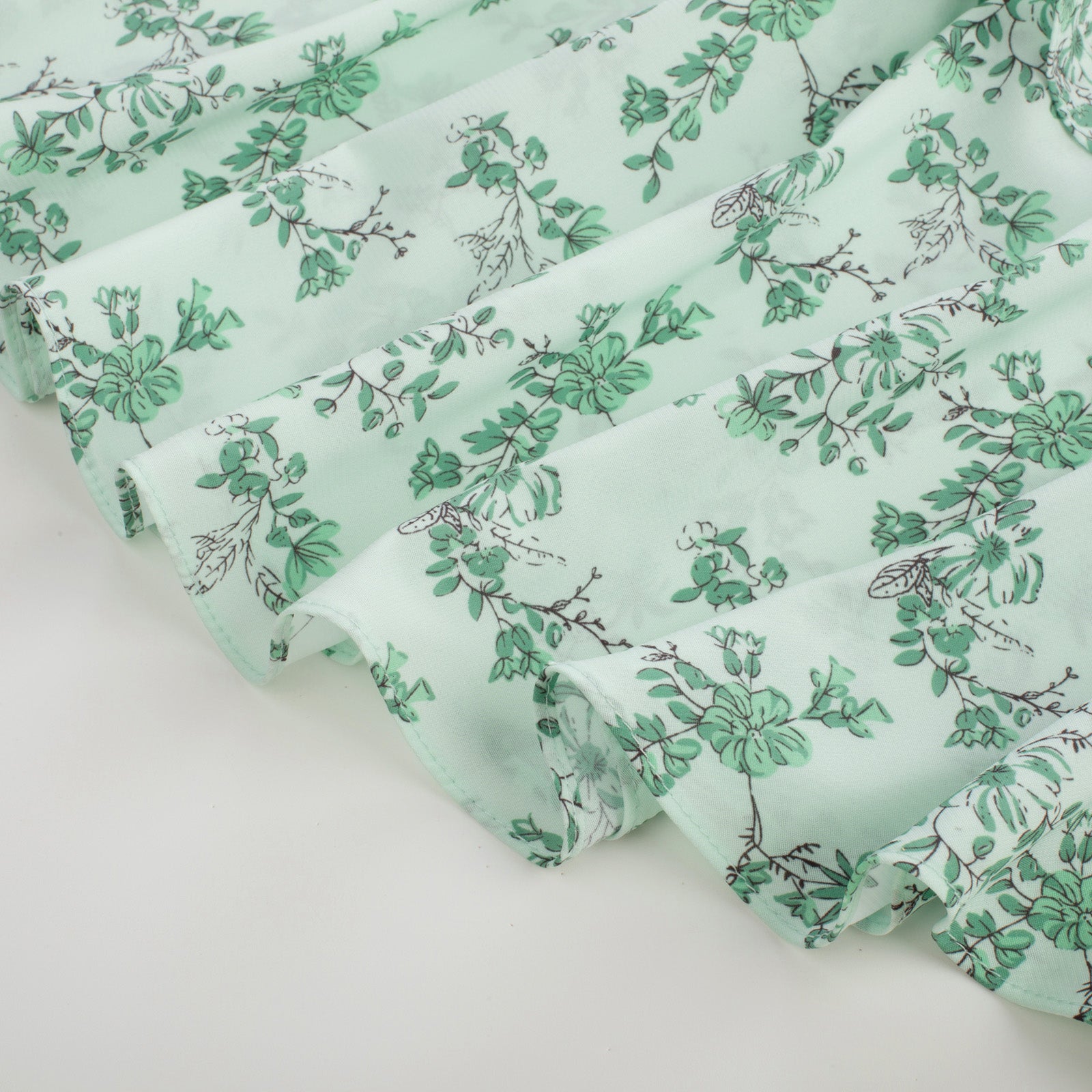 belle poque Floral Print Square Neck Tiered Ruffle Dress 2023 Summer Vintage A-line Swing Midi Dress