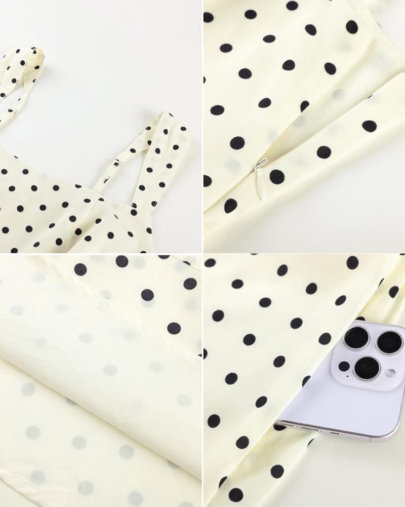 belle poque Women 1950s Vintage Polka-Dots Dress Semi-Formal Mini Dresses