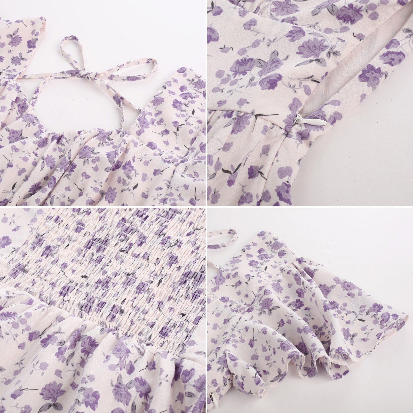 belle poque Floral Print Square Neck Tiered Ruffle Dress 2023 Summer Vintage A-line Swing Midi Dress